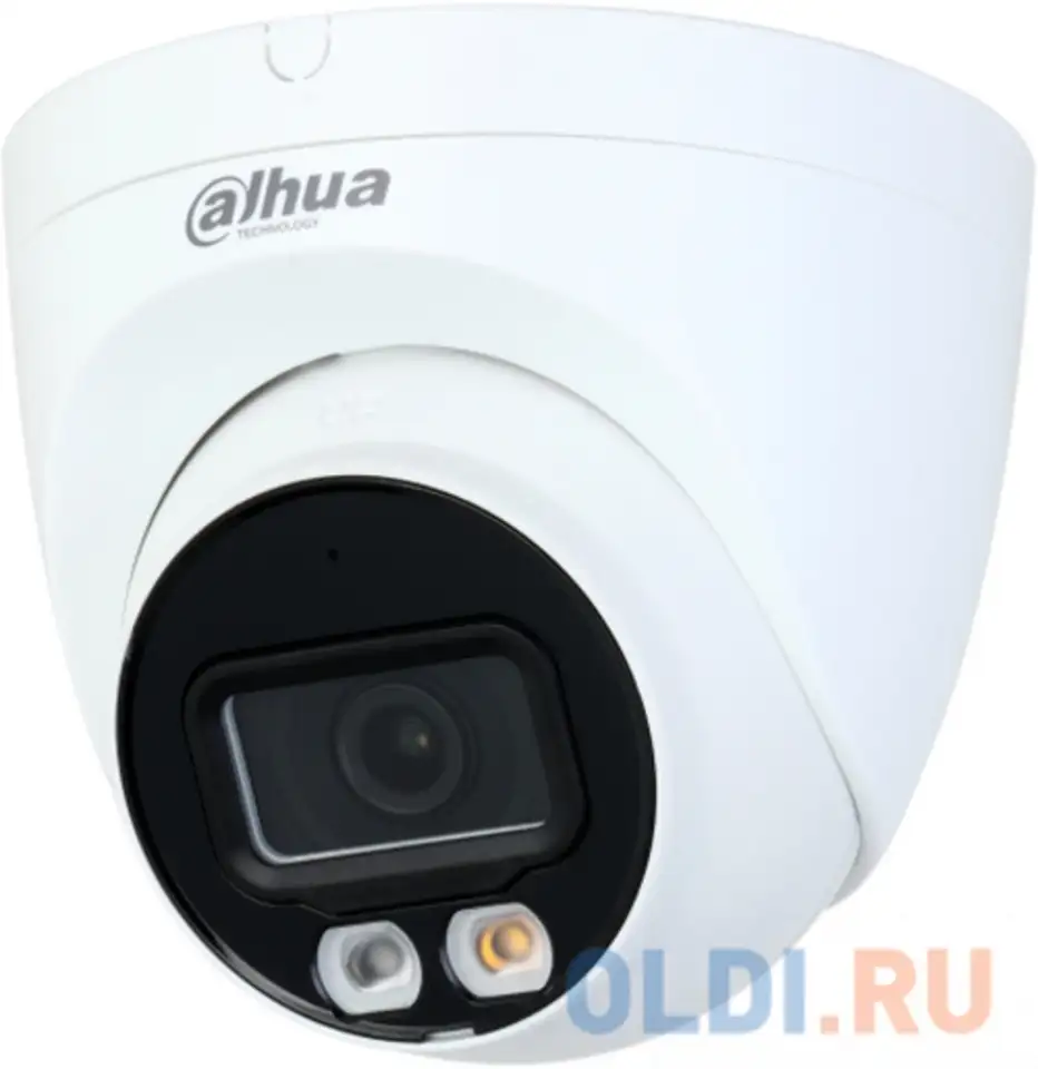 Видеокамера dahua dh-ipc-hdw2449tp-s-il-0280b уличная купольная ip-видеокамера 4мп 1/2.7” cmos объек, фотография 1