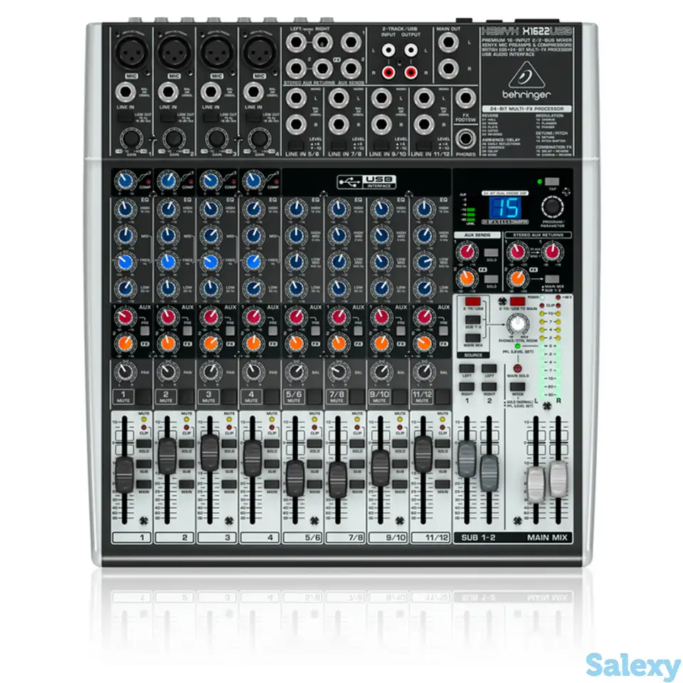Микшерный пульт behringer xenyx x1622usb, фотография 1
