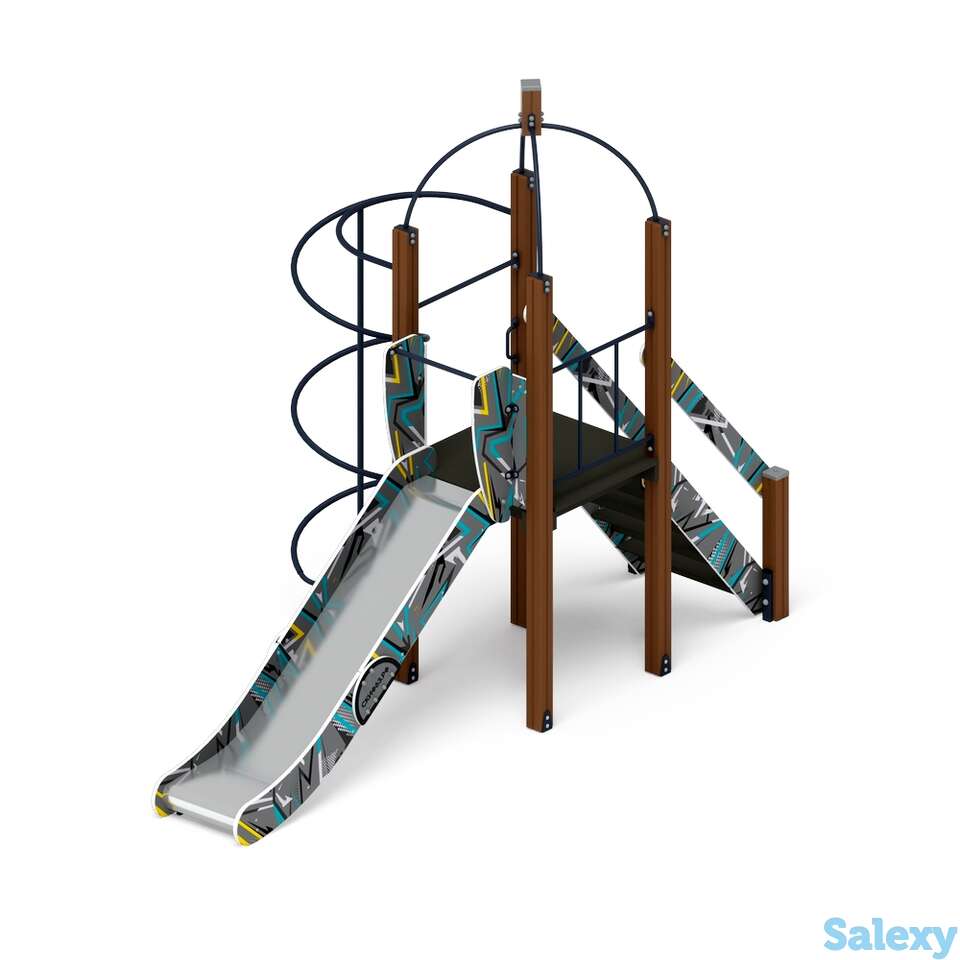 Детский игровой комплекс «навина (техно-голубой)» дик 2.09.01-01 h=1200, фотография 1