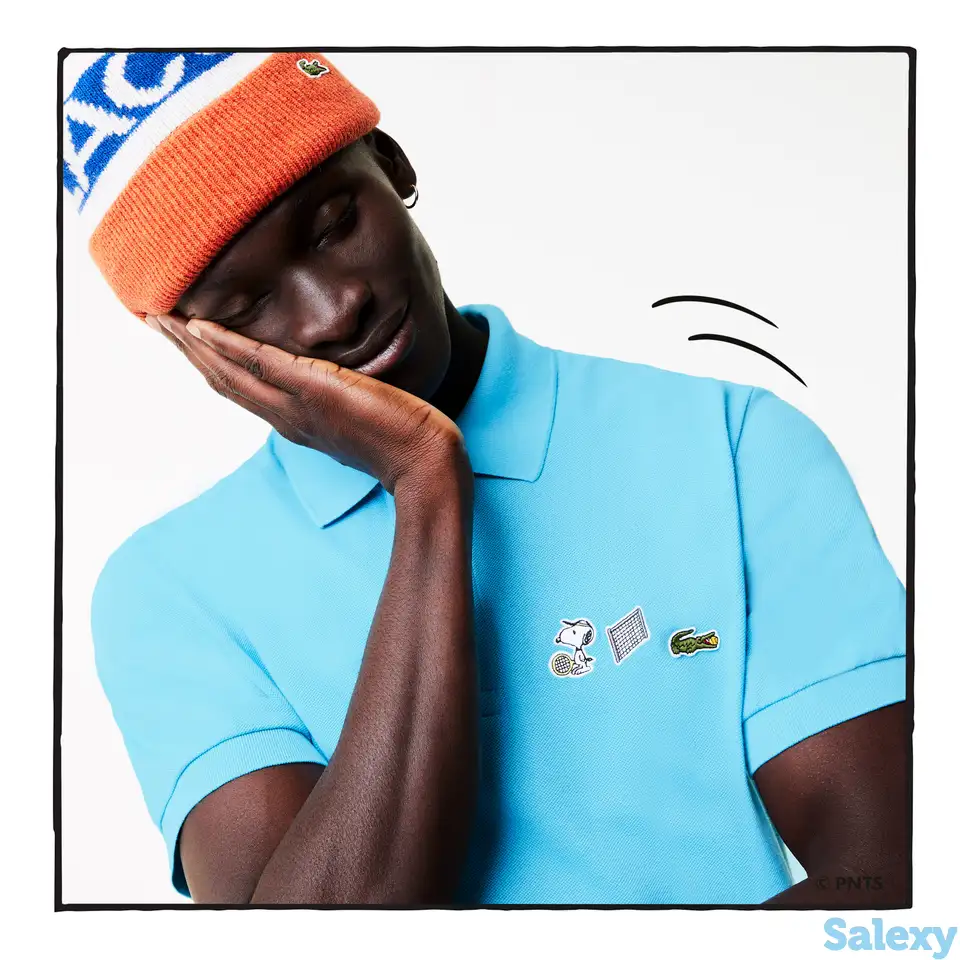 Мужское поло lacoste x peanuts regular fit, фотография 1