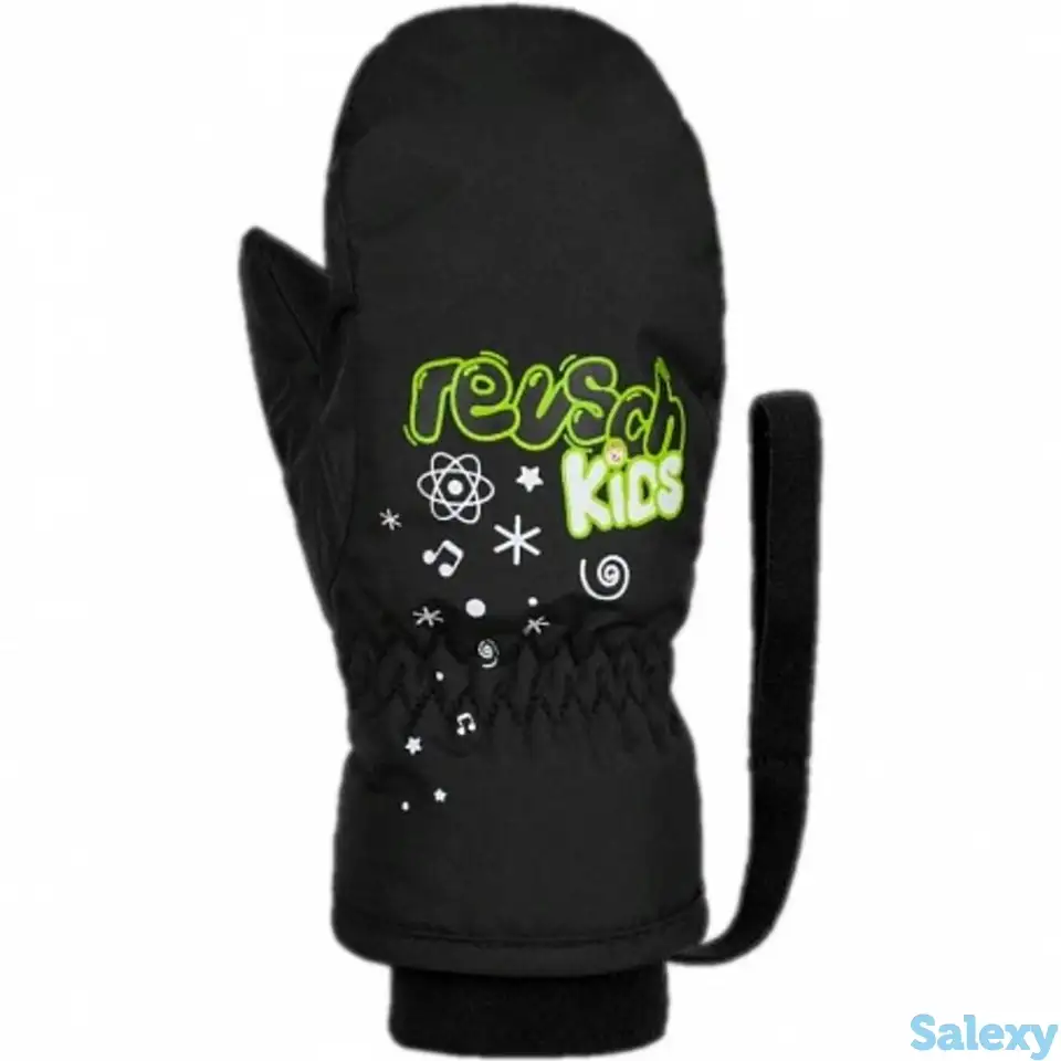 Варежки reusch 18-19 kids mitten black, фотография 1