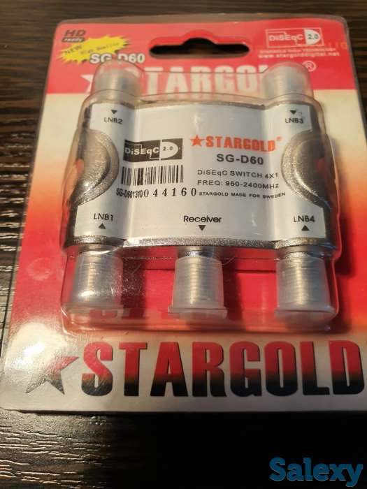 Коммутатор, спутниковый свич Корея, DiSEgC 4*1 Stargold SG D60, фотография 2