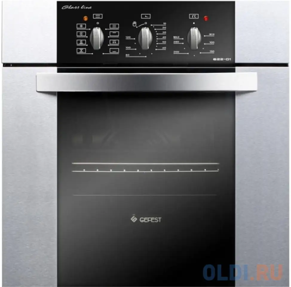 Электрический шкаф gefest эдв да 622-01 н3 серебристый, фотография 1