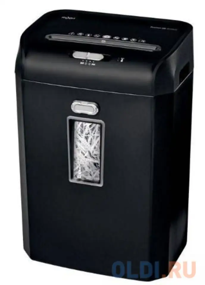 Шредер rexel promax qs 8/23 s eu черный (секр.р-2)/ленты/8лист./23лтр./скрепки/скобы/пл.карты, фотография 1