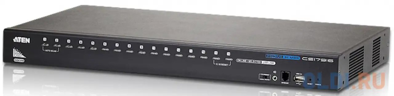 Kvm-переключатель usb hdmi 16port cs17916-at-g aten, фотография 1
