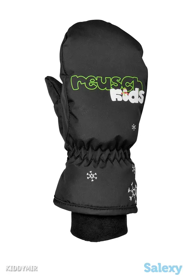 Варежки reusch 17-18 kids mitten black, фотография 2