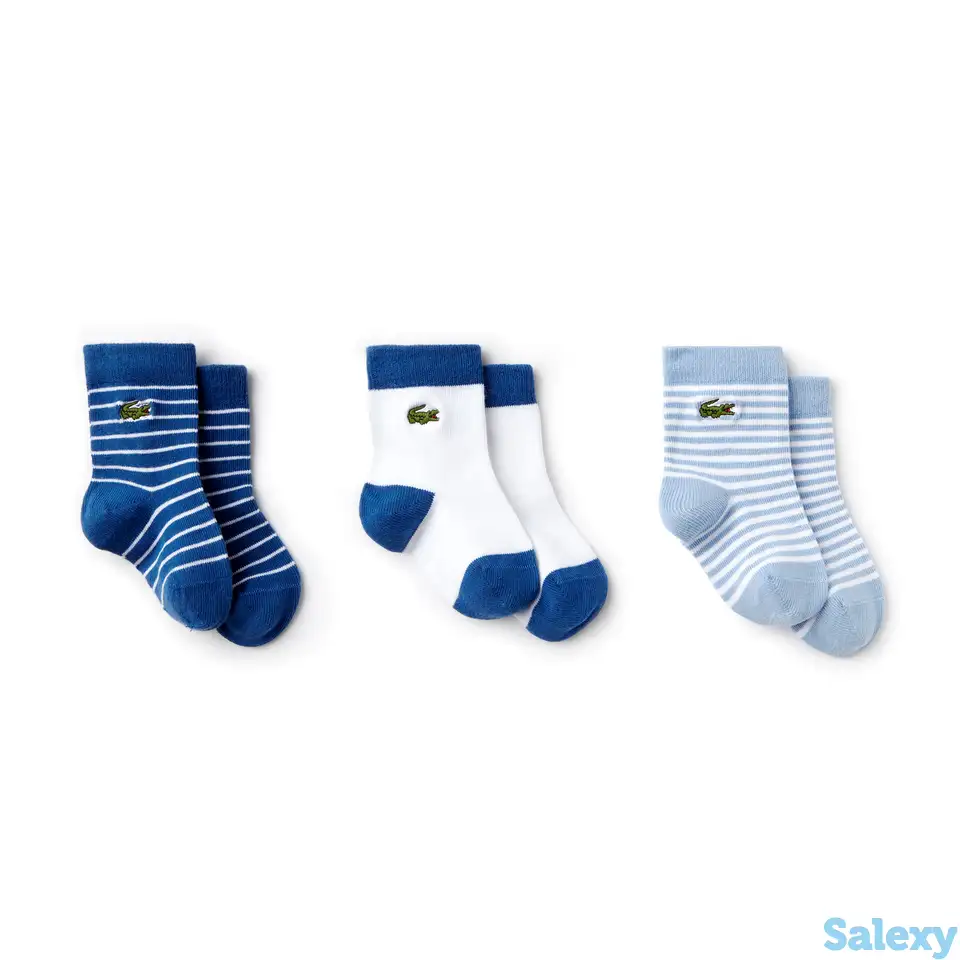 Детские носки lacoste 3 пары, фотография 1