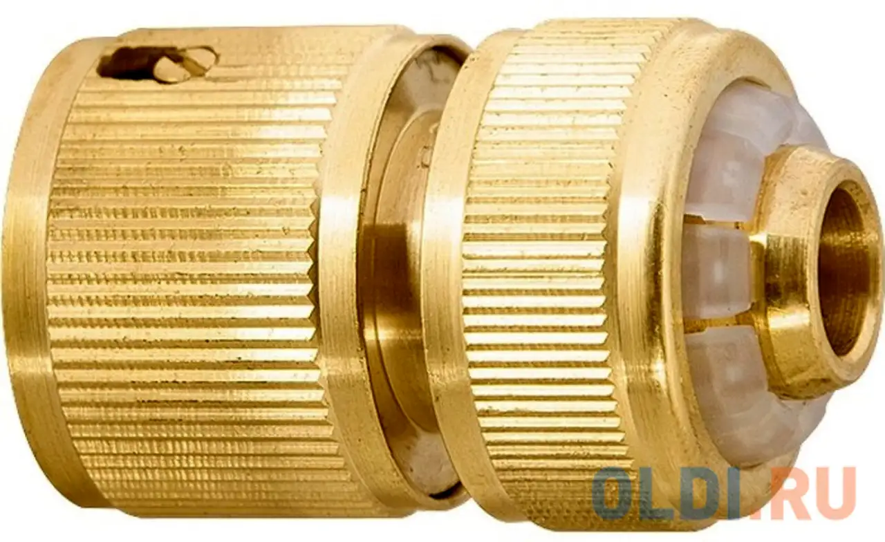 Соединитель латунный быстросъемный для шланга 1/2