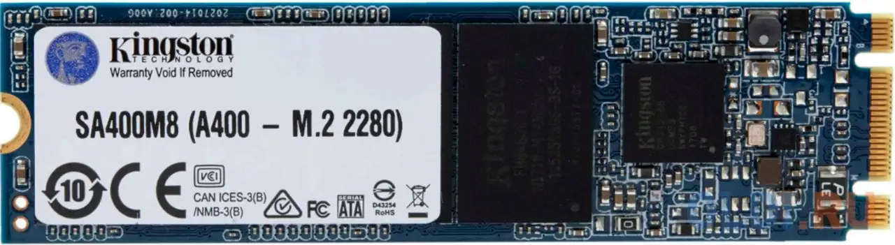Твердотельный накопитель ssd m.2 120 gb kingston sa400m8/120g read 500mb/s write, фотография 1