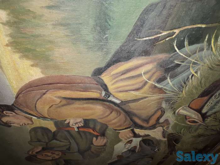 Продам старинную картину большого размера, срочно, торг, фотография 2