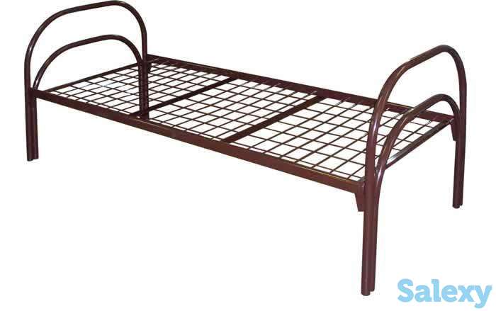 Кровати металлические одноярусные и двухъярусные оптом от прямого производителя, фотография 4