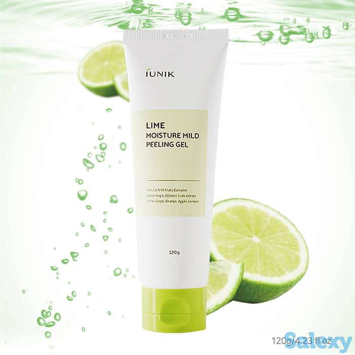 Пилинг-гель для лица iunik lime moisture mild peeling gel, фотография 2