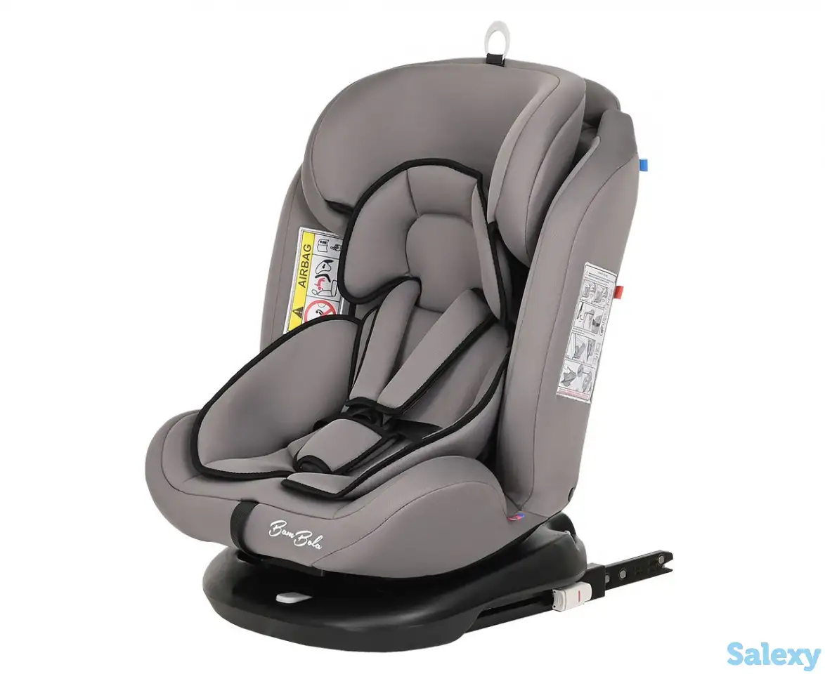 BAMBOLA автокресло для детей 0-36 кг Minori ISOFIX Светло/Серый 2шт/кор, фотография 3