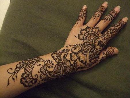 Временное тату хной и блеск-тату, фотография 2