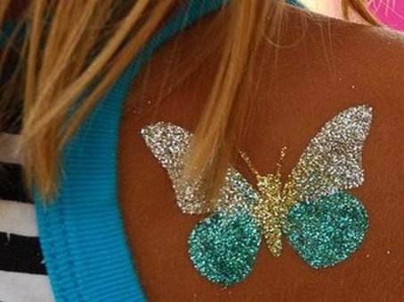 Временное тату хной и блеск-тату, фотография 3