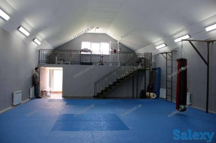 Бескаркасный арочный быстровозводимый разборный ангар, фотография 5