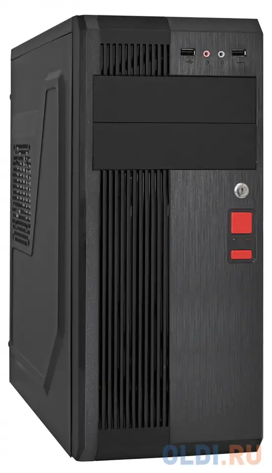 Корпус atx exegate un-605b 450 вт чёрный ex283224rus, фотография 1