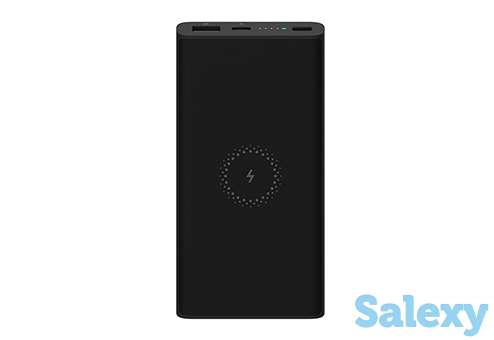 Внешняя батарея xiaomi mi wireless power bank essential 10000 mah, 18w, fast charge (wpb15zm). черный, фотография 1