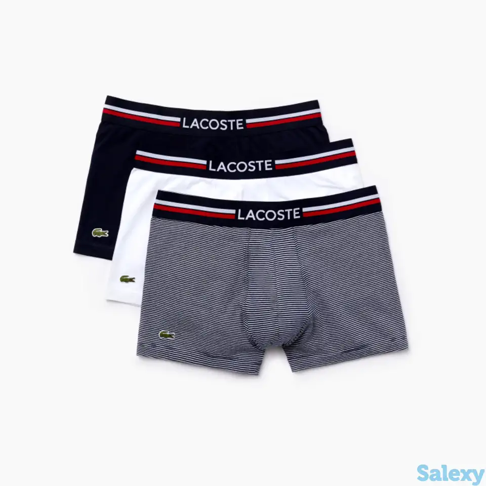 Мужское нижнее бельё lacoste (3 шт.), фотография 1