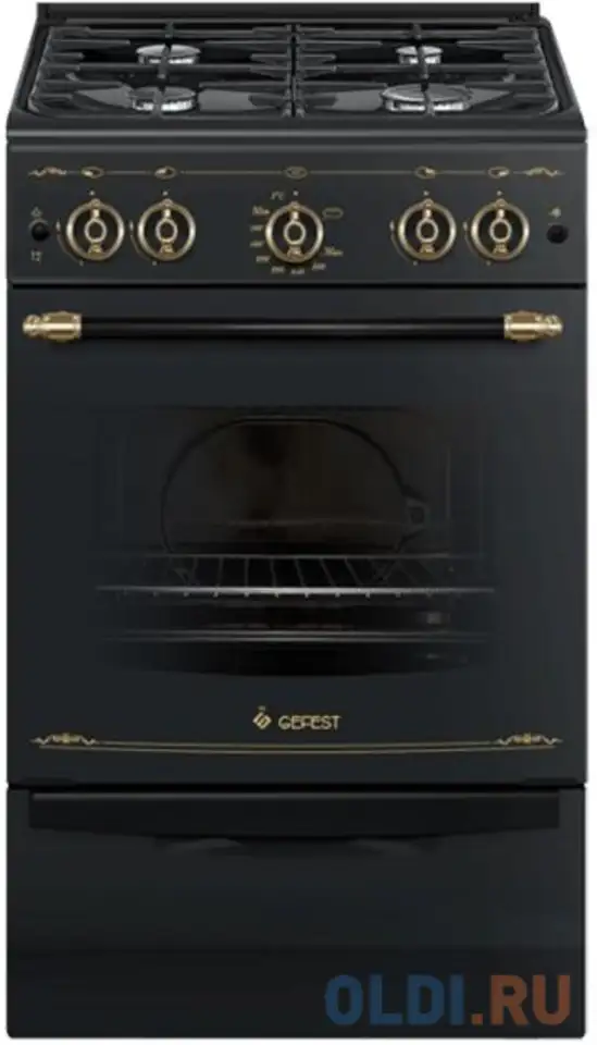 Газовая плита gefest 5100-02 0187 черный, фотография 1