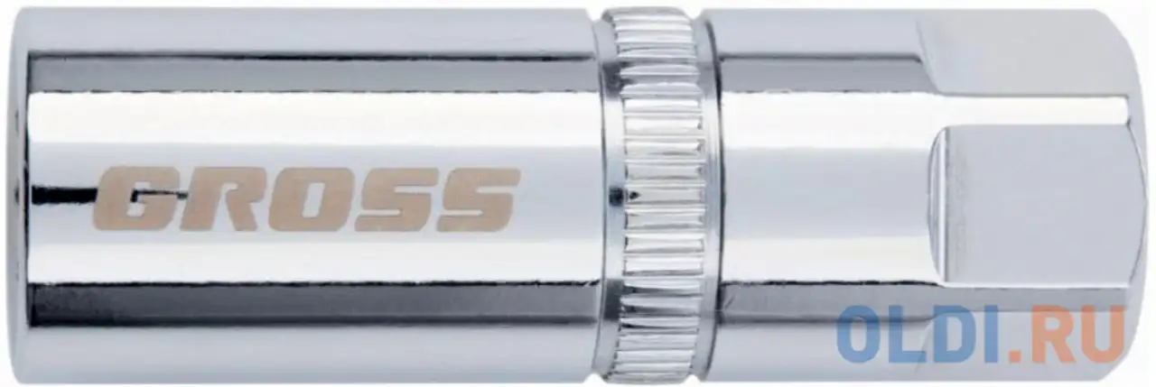 Головка gross 13187  торцевая свечная магнитная 12-гранная 14мм под квадрат, фотография 1