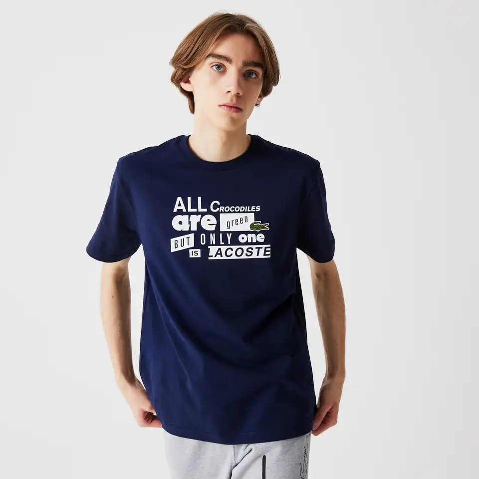 Мужская футболка lacoste из хлопкового джерси, фотография 1