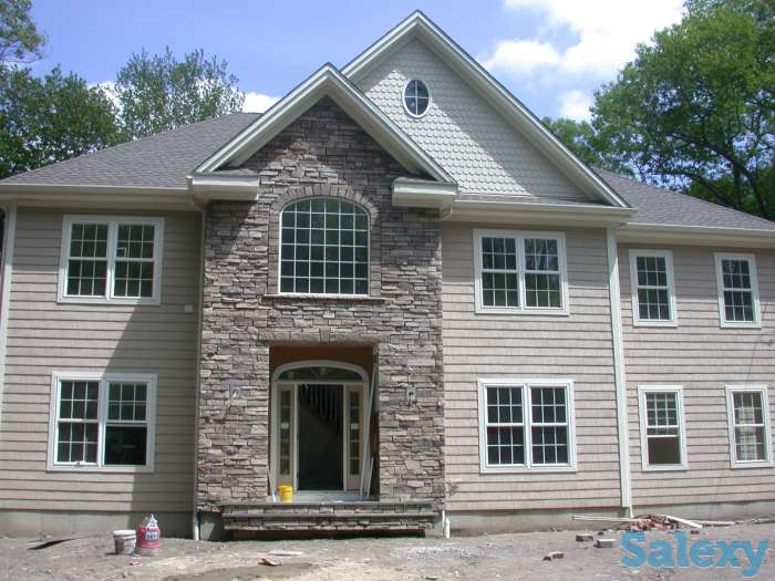 Облицовка фасадов кирпичом и сайдингом., фотография 1