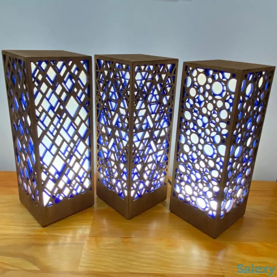 Голубой Интерьерный светильник-ночник, фотография 10