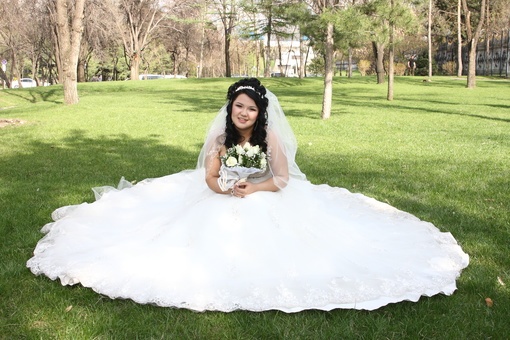 Шикарное свадебное платье, фотография 1