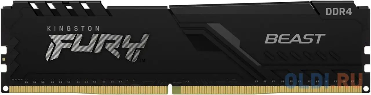Оперативная память для компьютера kingston fury beast black dimm 32gb ddr4, фотография 1