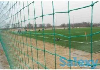 Сетка заградительная ячейка 100х100 нить 2.6 зеленая, фотография 3