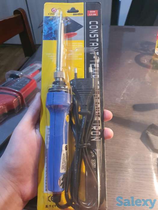 Паяльник с регулировкой температуры, керамическое жало 60 Ватт, фотография 2