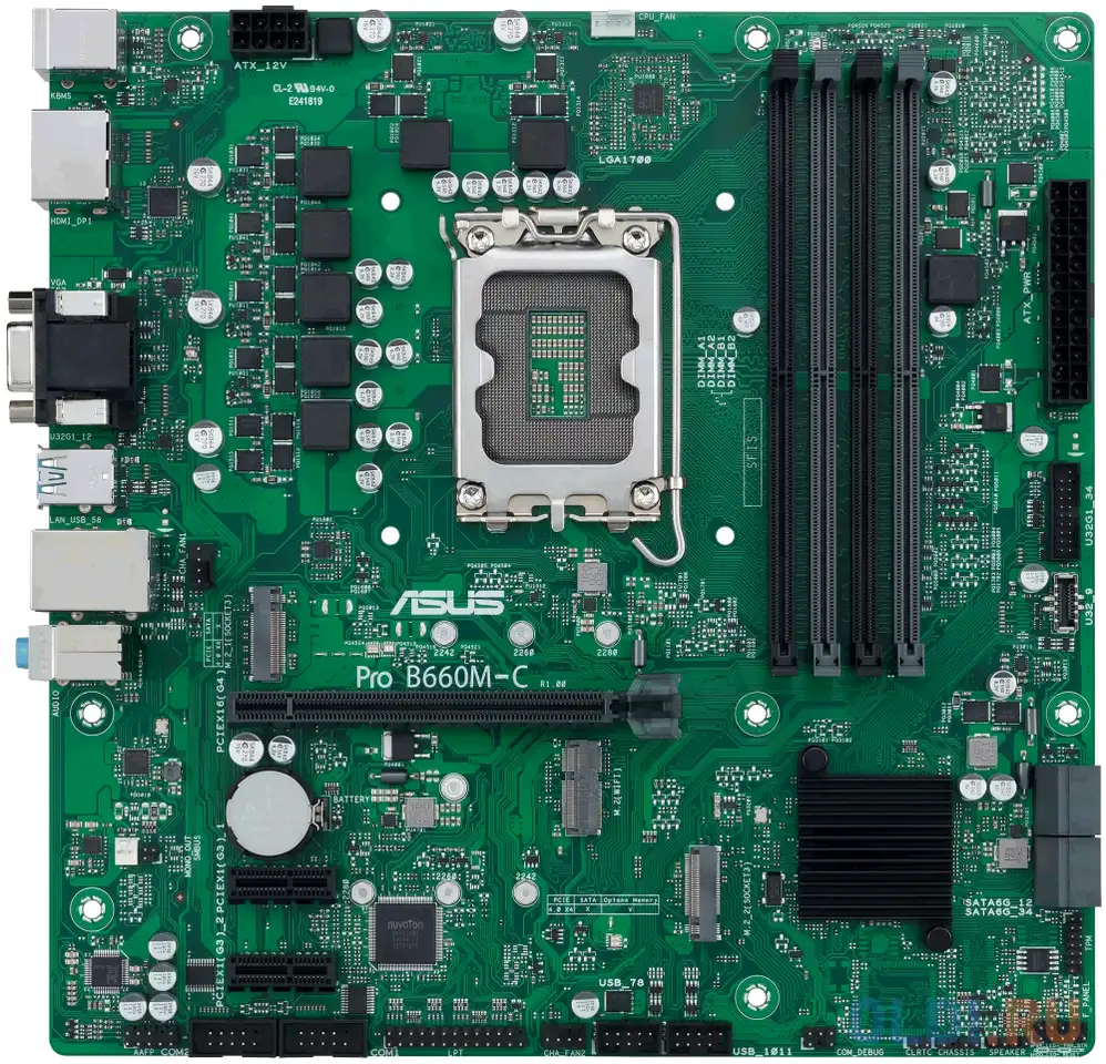 Материнская плата asus pro b660m-c-csm, фотография 1