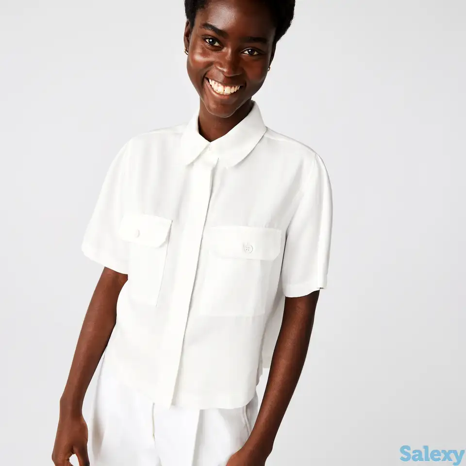 Лёгкая женская блузка lacoste свободной посадки, фотография 1