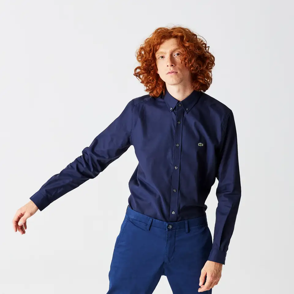 Мужская рубашка lacoste slim fit, фотография 1