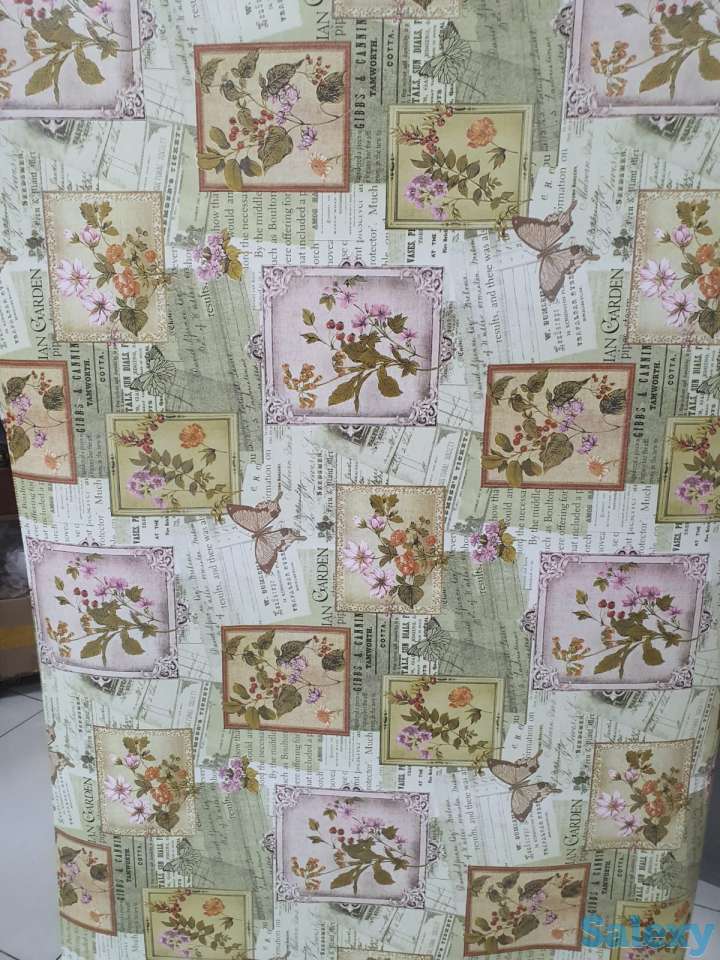 Красивая скатерть клеенка в стиле винтаж поле бабочки, качество, фотография 8