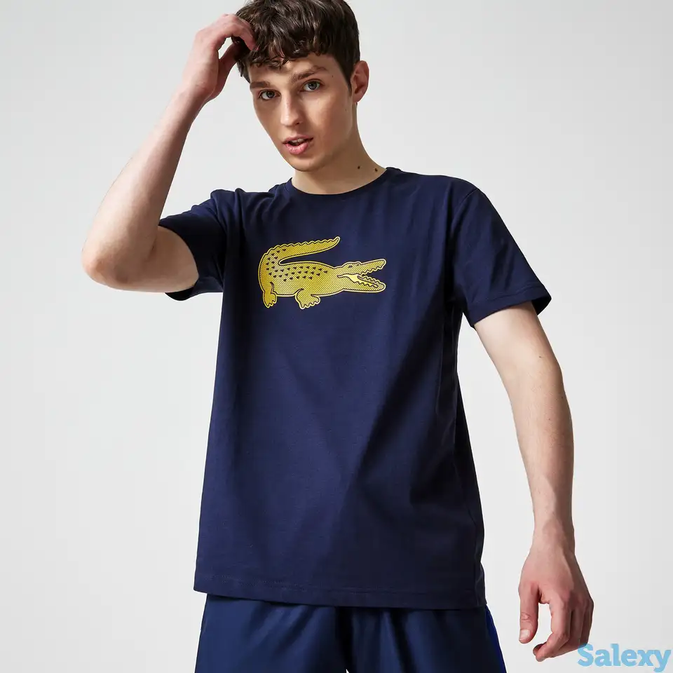 Мужская футболка lacoste  с принтом, фотография 1