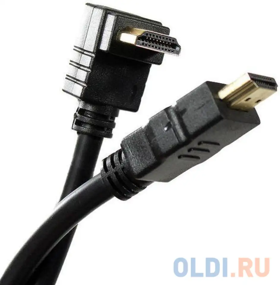 Кабель hdmi<=hdmi-угловой коннектор 90град 1.8м, 2.0v vcom <cg523-1.8m, фотография 1