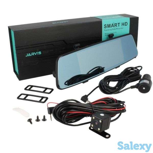 Продам автомобильный видеорегистратор зеркало заднего вида с двумя камерами, Jarvis JS-16, фотография 1