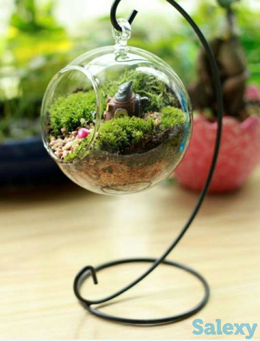 Прозрачный Стеклянный Шар Ваза., фотография 2