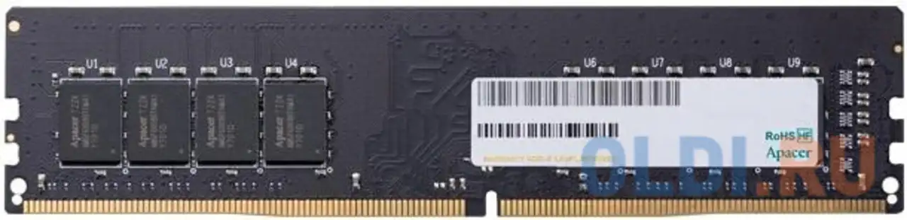 Оперативная память для компьютера apacer el.08g2v.gnh dimm 8gb ddr4 2666 mhz, фотография 1