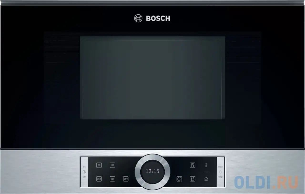 Встраиваемая микроволновая печь bosch bfr634gs1 900 вт нержавеющая сталь, фотография 1