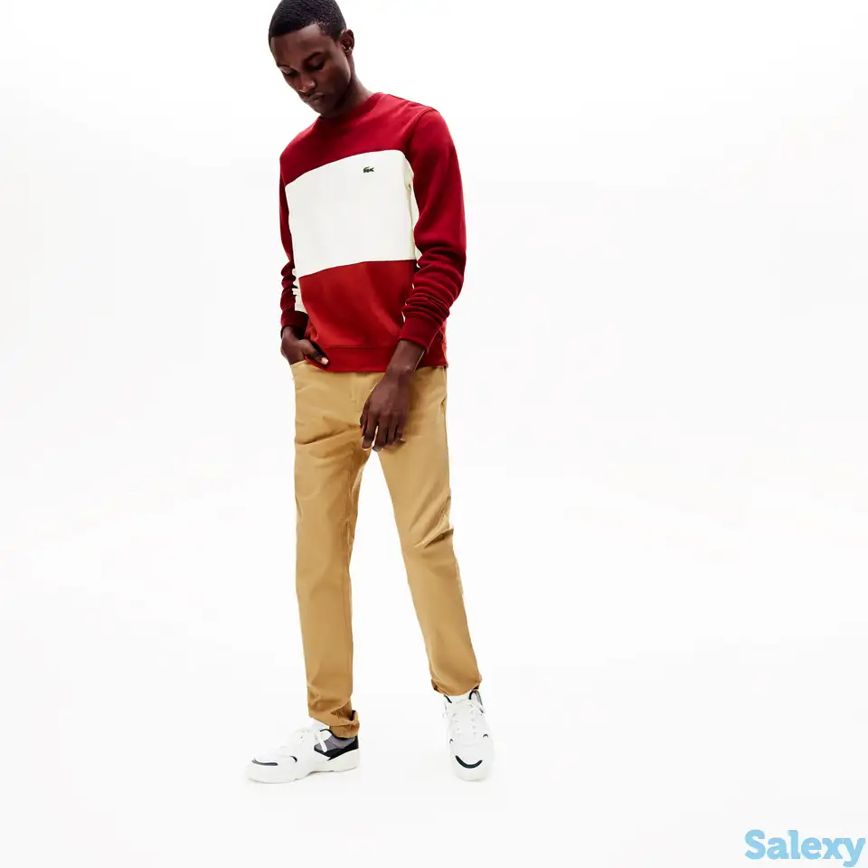 Мужские брюки slim fit с 5 карманами из эластичного хлопка, фотография 1