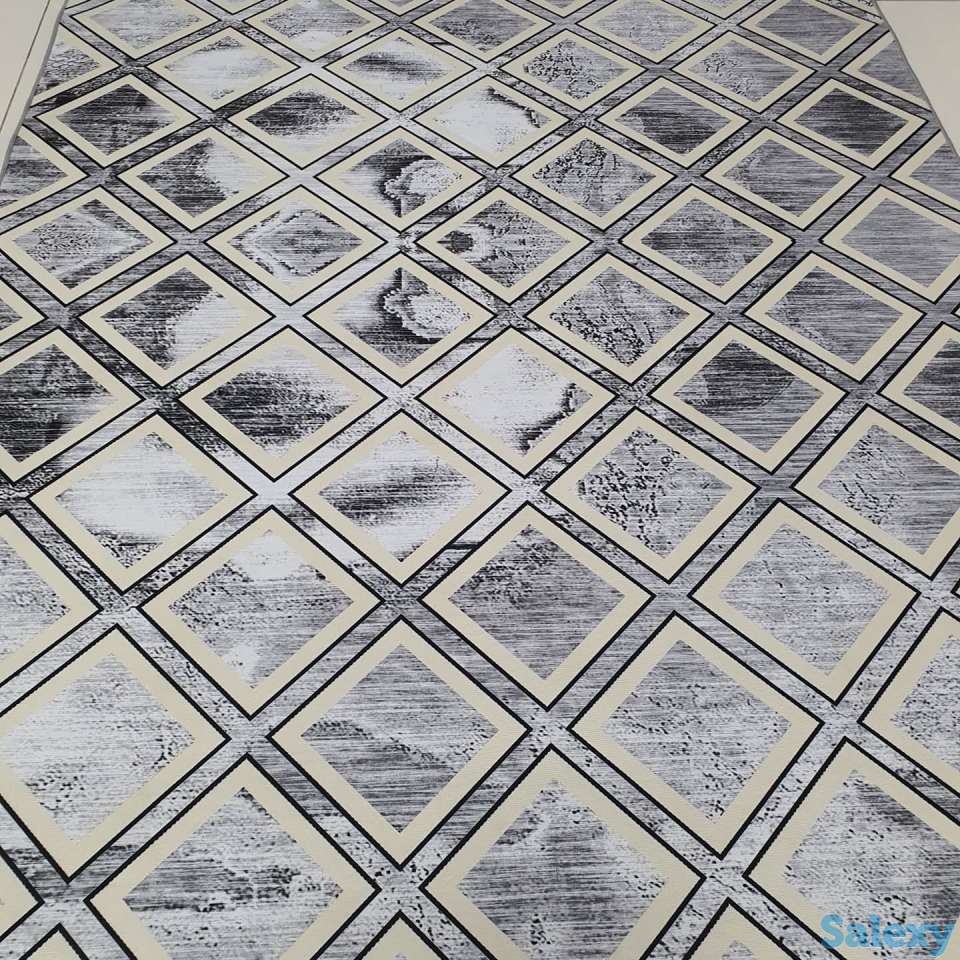 Коврик метражом, трендовая ковровая дорожка Ковер 120 см Серая, фотография 3