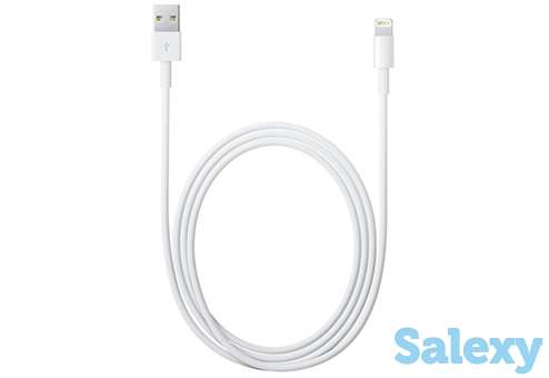 Кабель apple lightning to usb cable для ipod, iphone, ipad 2м (md819zm/a). белый, фотография 2