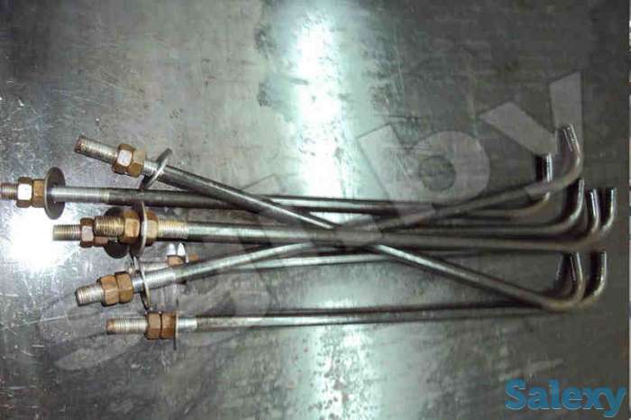 с загибом фундаментные болты Г-образные ГОСТ, фотография 1