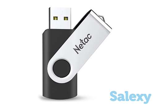 Флеш накопитель netac u505 32gb usb 3.0 (nt03u505n-032g-30bk). черный-серебристый, фотография 1