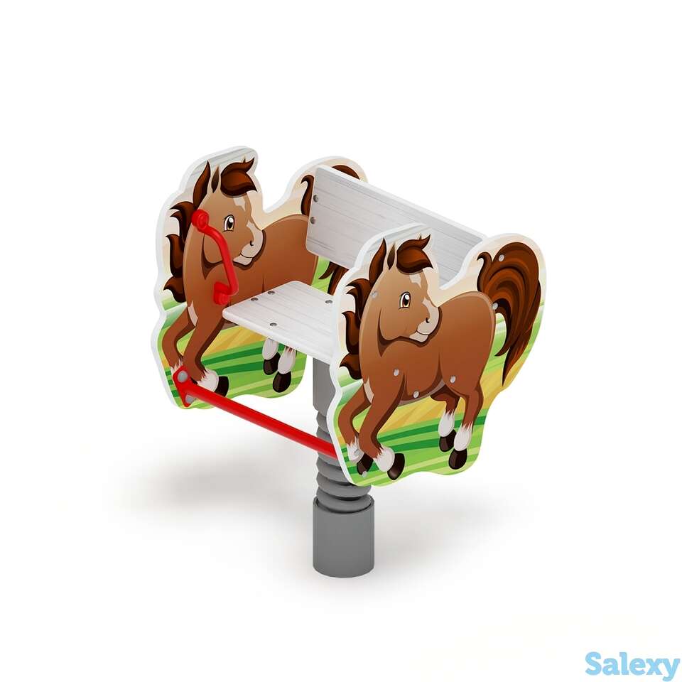 Качалка на пружине лошадка ио 22.01.06-01, фотография 1