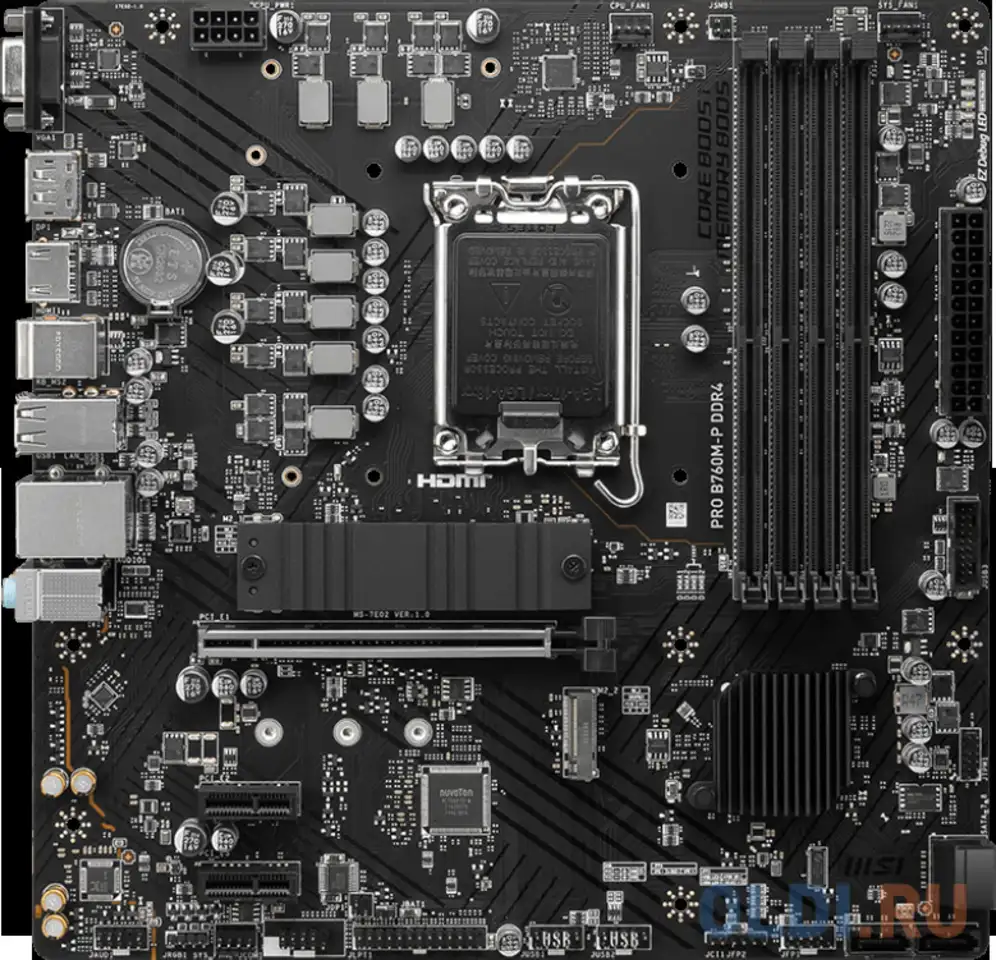 Материнская плата msi pro b760m-p, фотография 1
