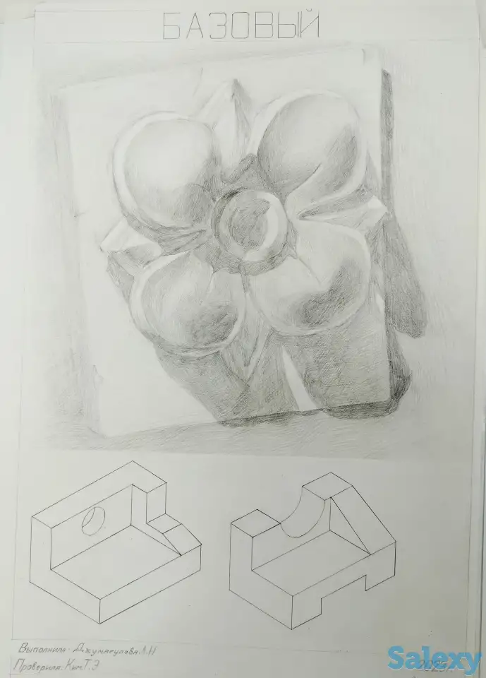 Подготовка к творческим экзаменам, академический рисунок, черчение, фотография 6